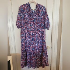 Draper James Plus Size Floral Print Dress